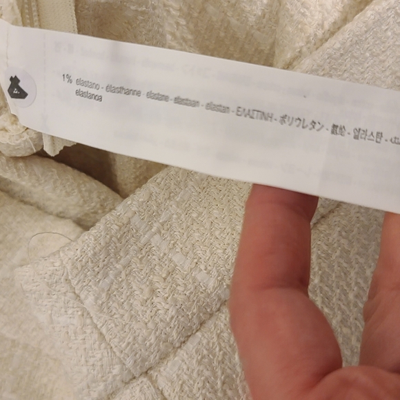 NWT Zara TEXTURED PLAID SKORT ECRU 7484/027 Size S - Picture 10 of 12